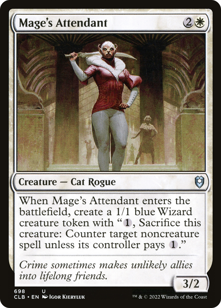 Mage's Attendant (CLB-698) [Commander Legends: Battle for Baldur's Gate] MTG Single Wizards of the Coast