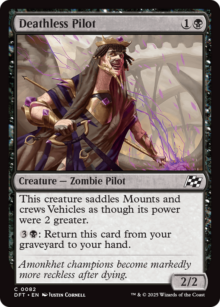 Deathless Pilot (DFT-082) [Aetherdrift] Foil MTG Single Wizards of the Coast