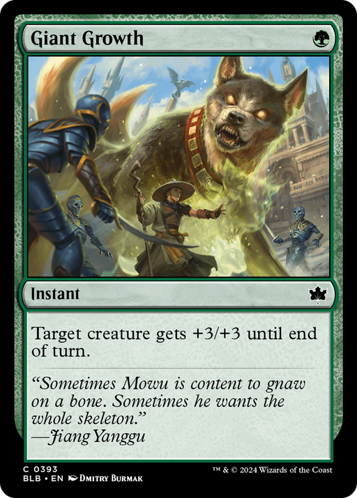 Giant Growth (BLB-393) [Bloomburrow] MTG Single Wizards of the Coast