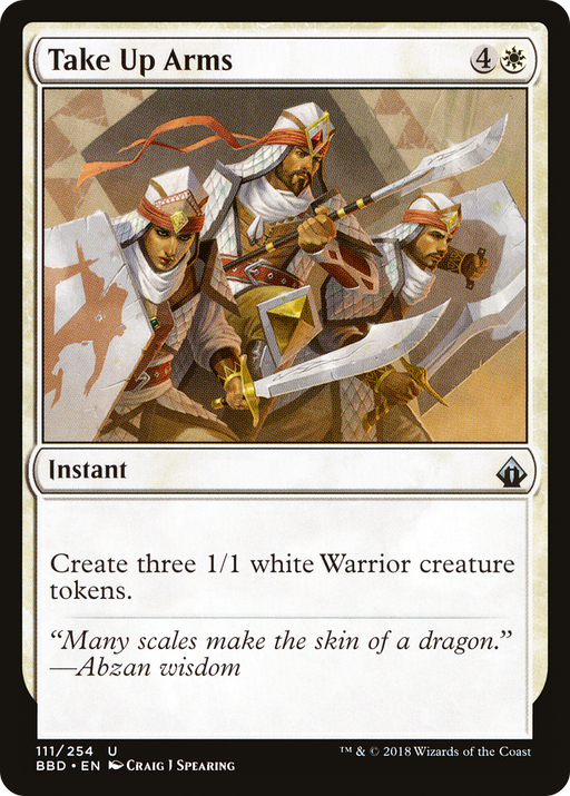 Take Up Arms (BBD-111) [Battlebond] Foil MTG Single Wizards of the Coast