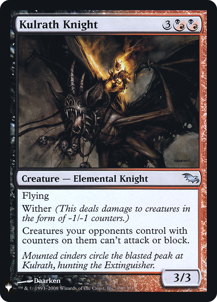 Kulrath Knight (LIST-SHM-190) [Mystery Booster] The List Foil MTG Single Wizards of the Coast