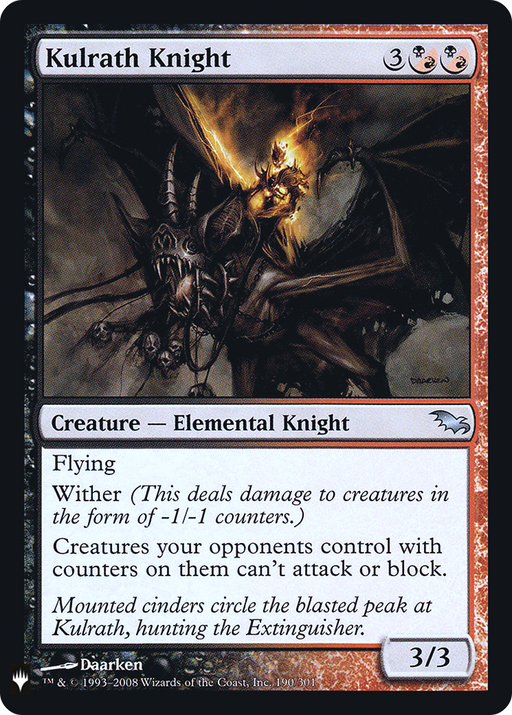 Kulrath Knight (LIST-SHM-190) [Mystery Booster] The List Foil MTG Single Wizards of the Coast