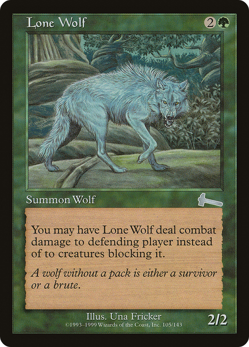 Lone Wolf (ULG-105) [Urza's Legacy] MTG Single Wizards of the Coast
