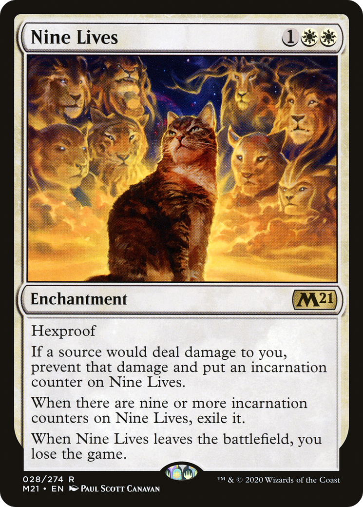 Nine Lives (M21-028) [Core Set 2021] Foil MTG Single Wizards of the Coast