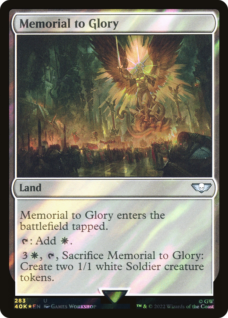 Memorial to Glory (40K-283★) [Warhammer 40,000 Commander] Foil MTG Single Wizards of the Coast