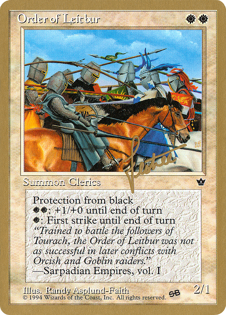 Order of Leitbur (WCD-BL16CSB) [Misc] Pro Tour Collector Set MTG Single Wizards of the Coast