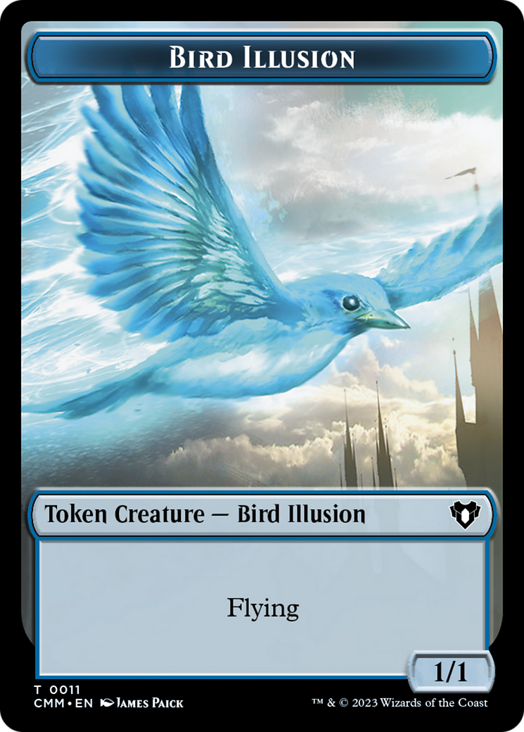 Bird Illusion (TCMM-011) [Tokens] Commander Masters Tokens MTG Single Wizards of the Coast