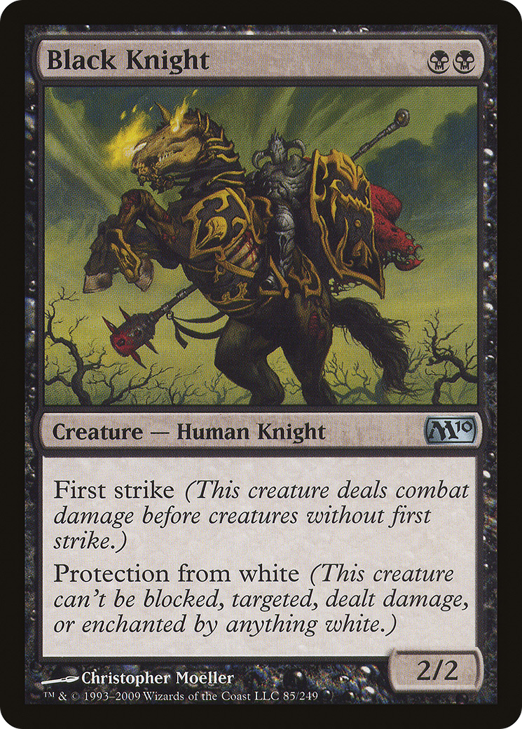 Black Knight (M10-085) [Magic 2010] Foil MTG Single Wizards of the Coast