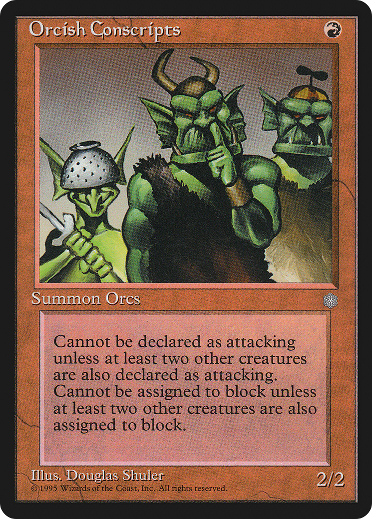 Orcish Conscripts (ICE-206) [Ice Age] MTG Single Wizards of the Coast