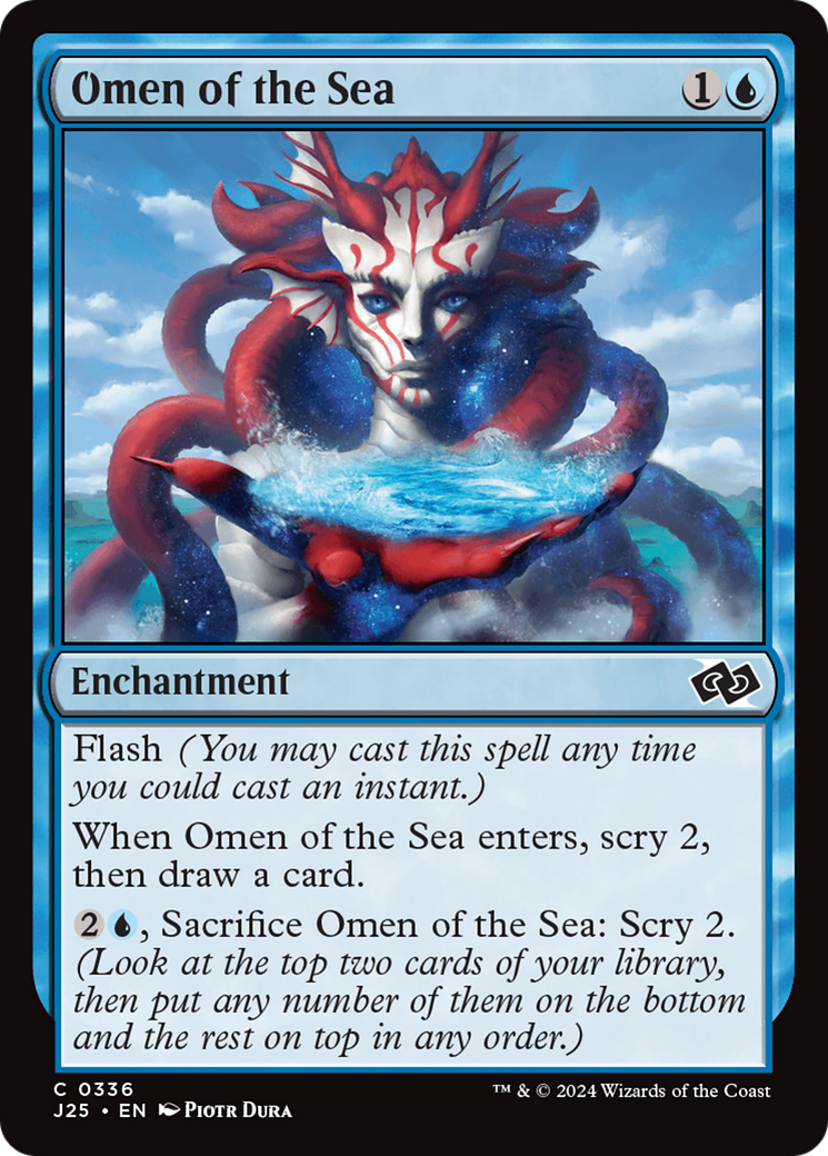 Omen of the Sea (J25-336) [Foundations Jumpstart] MTG Single Wizards of the Coast