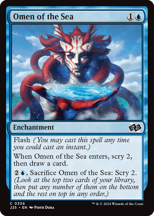 Omen of the Sea (J25-336) [Foundations Jumpstart] MTG Single Wizards of the Coast