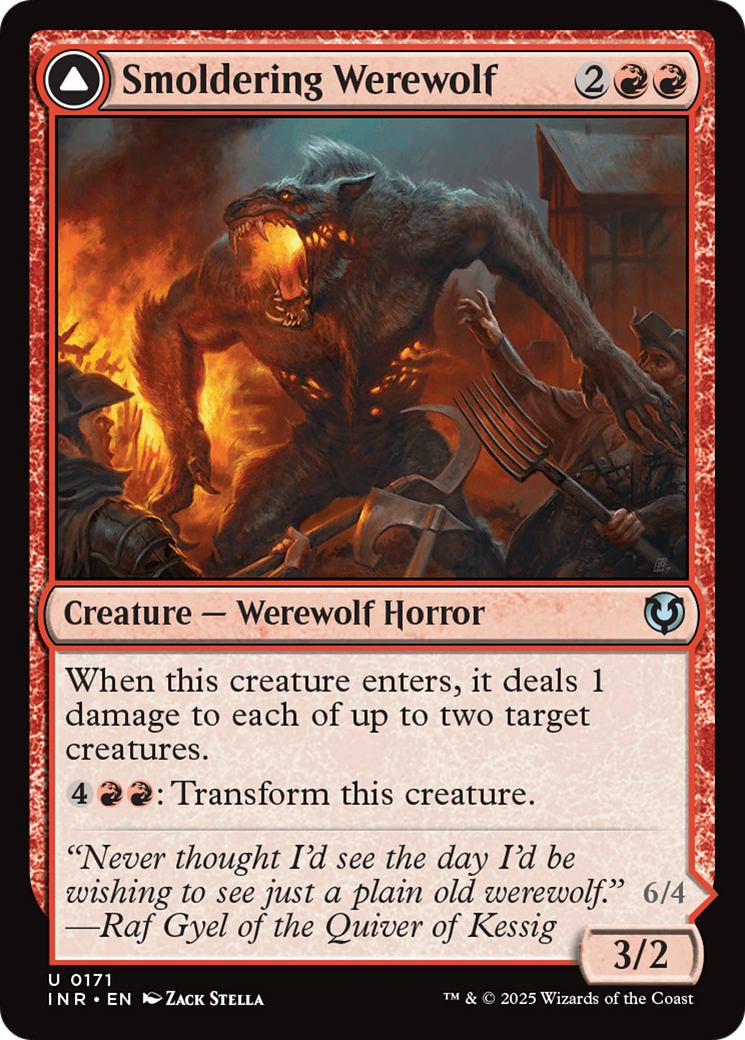 Smoldering Werewolf (INR-171) [Innistrad Remastered] MTG Single Wizards of the Coast