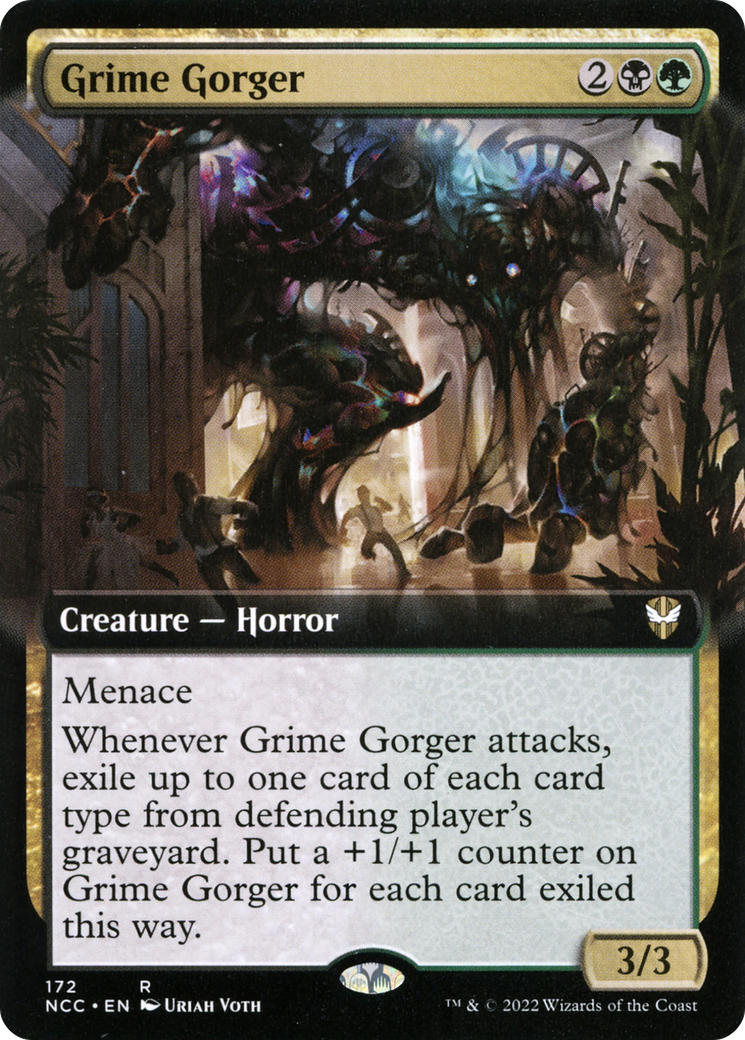 Grime Gorger (NCC-172) [New Capenna Commander] (Extended Art) MTG Single Wizards of the Coast