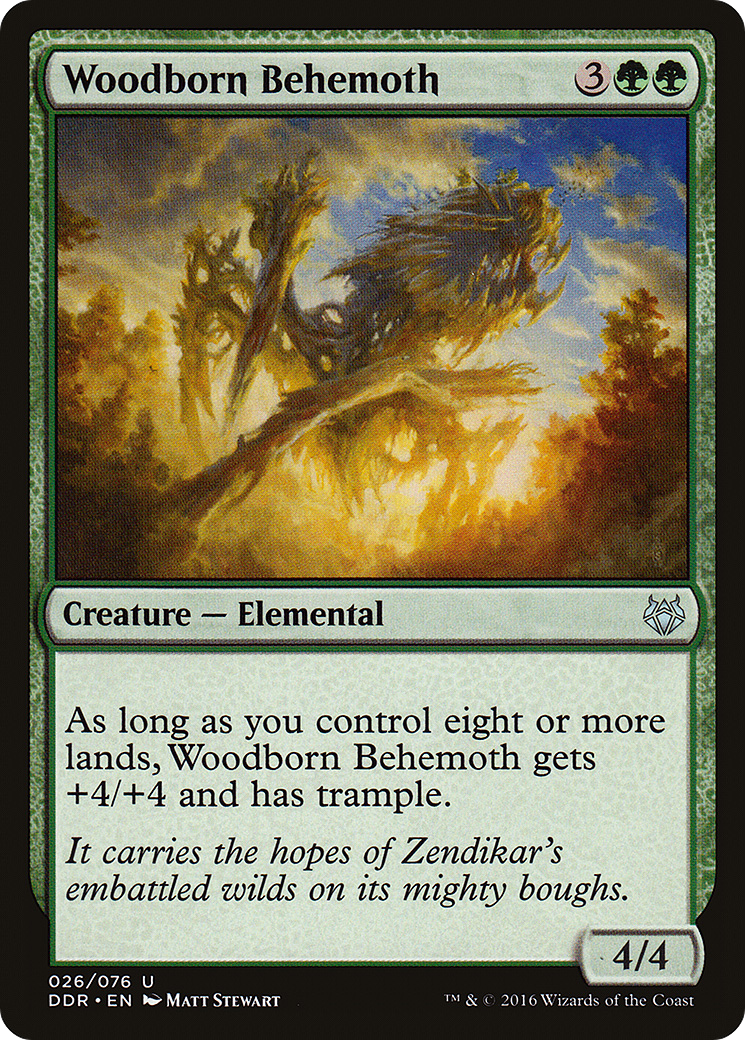 Woodborn Behemoth (DDR-026) [Misc] Duel Decks: Nissa vs. Ob Nixilis MTG Single Wizards of the Coast