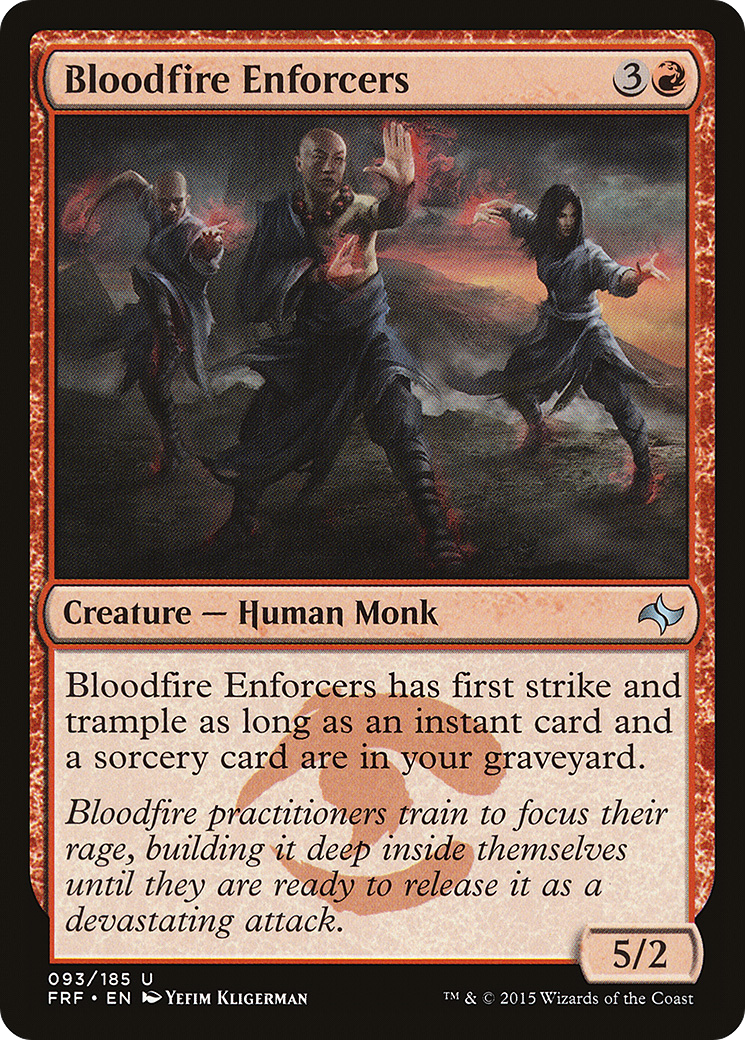 Bloodfire Enforcers (FRF-093) [Fate Reforged] Foil MTG Single Wizards of the Coast