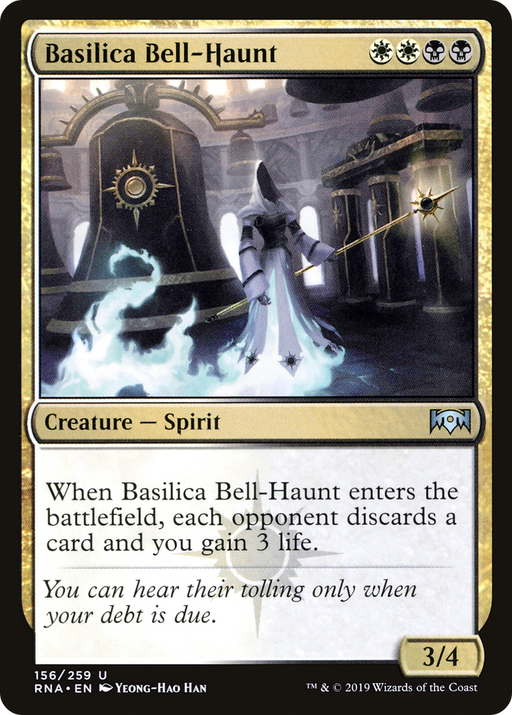 Basilica Bell-Haunt (RNA-156) [Ravnica Allegiance] Foil MTG Single Wizards of the Coast