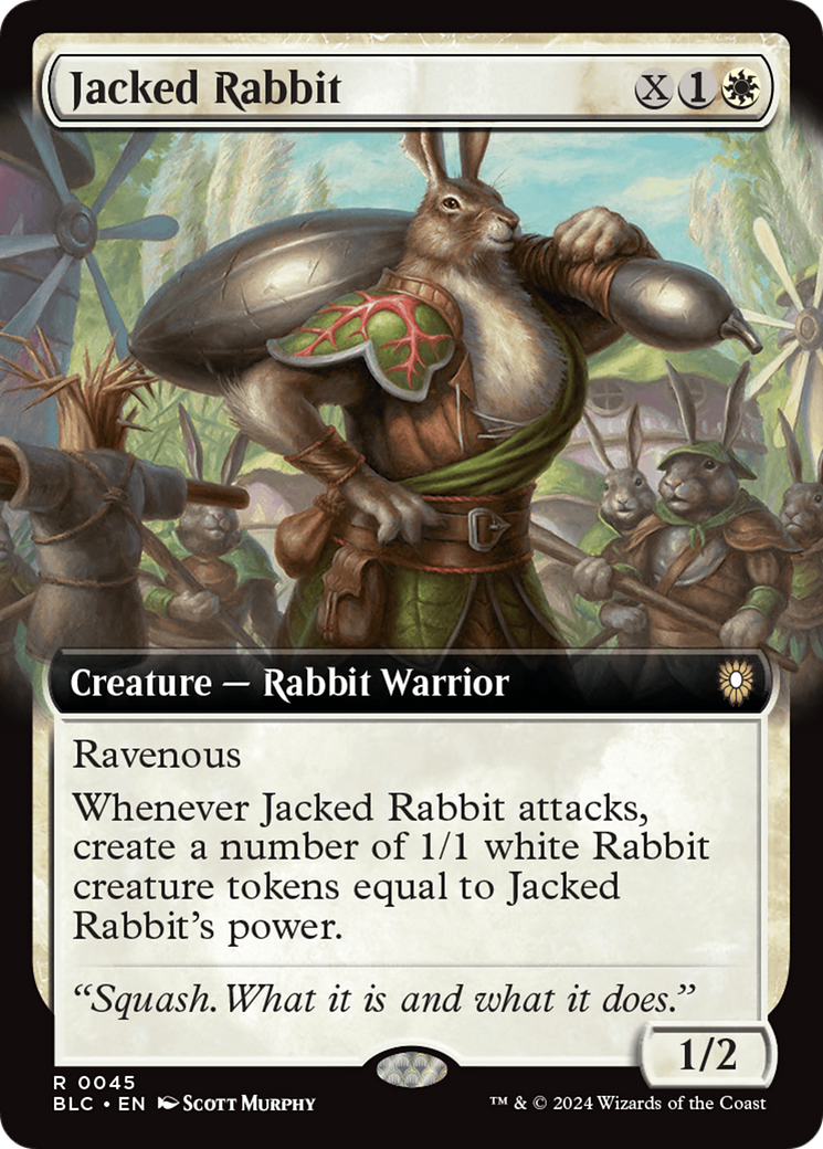 Jacked Rabbit (BLC-045) [Bloomburrow Commander] (Extended Art) MTG Single Wizards of the Coast