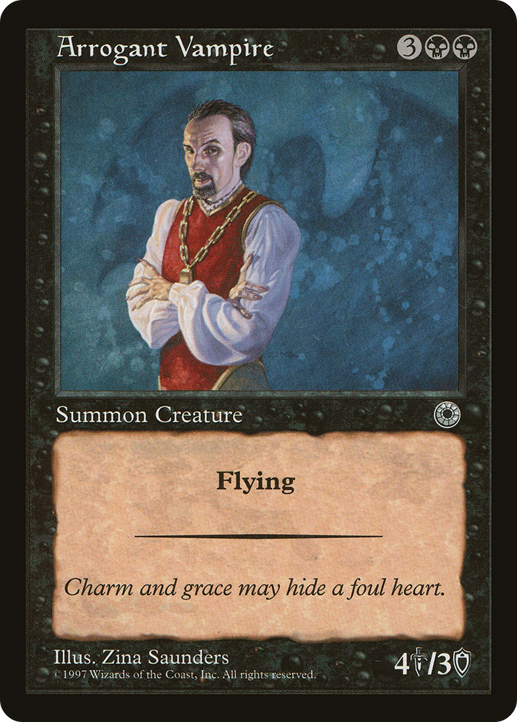 Arrogant Vampire (POR-079) [Misc] Portal MTG Single Wizards of the Coast