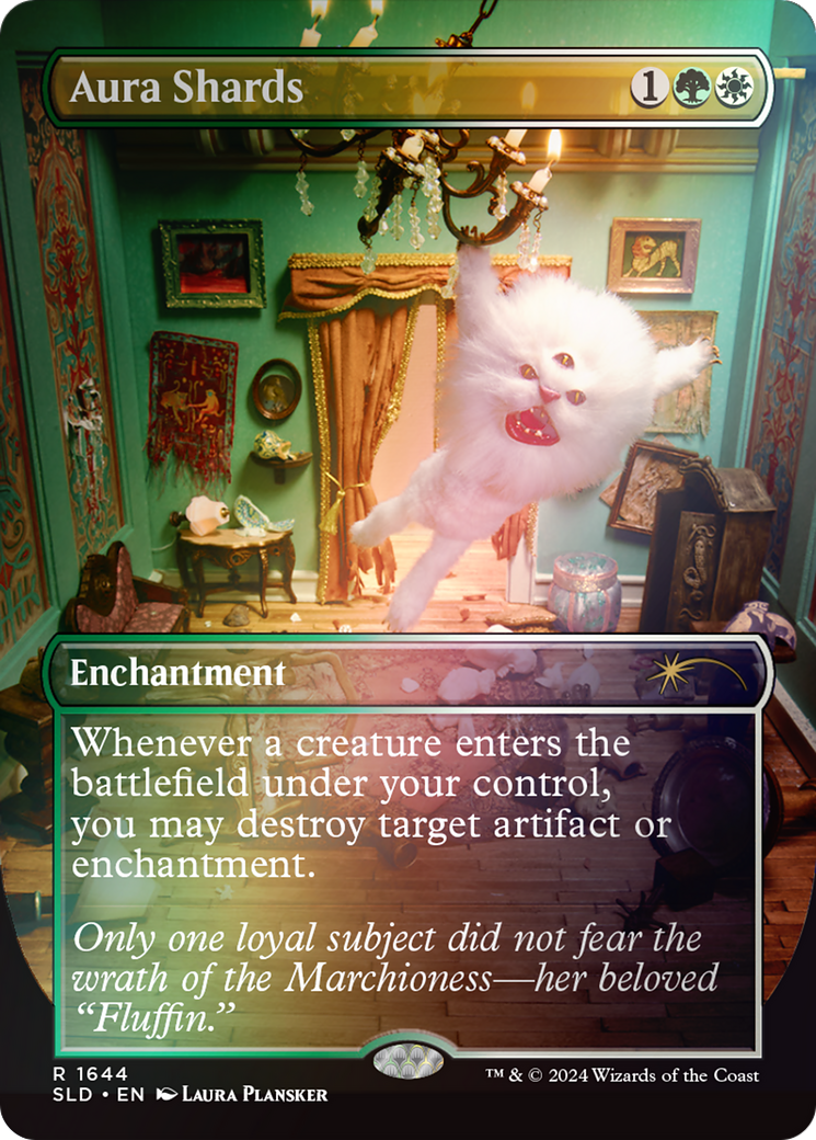 Aura Shards (1644) (Rainbow Foil) (SLD-1644) [Secret Lair] Drop (Borderless) Foil MTG Single Wizards of the Coast
