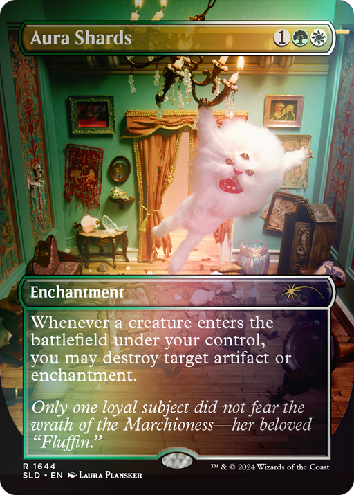 Aura Shards (1644) (Rainbow Foil) (SLD-1644) [Secret Lair Drop] (Borderless) Foil MTG Single Wizards of the Coast