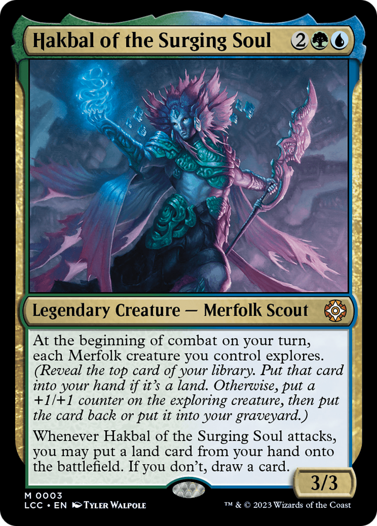 Hakbal of the Surging Soul (LCC-003) [The Lost Caverns of Ixalan Commander] MTG Single Wizards of the Coast