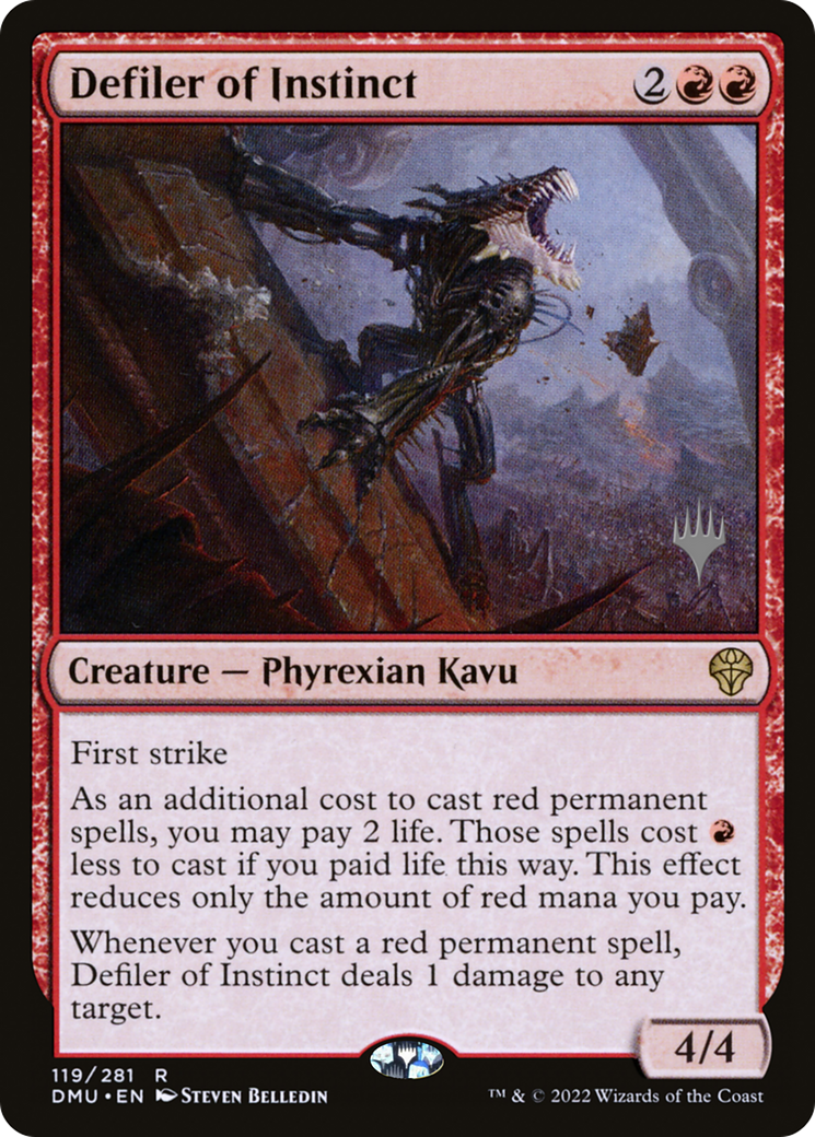 Defiler of Instinct (PPDMU-119) [Dominaria United Promos] Foil MTG Single Wizards of the Coast