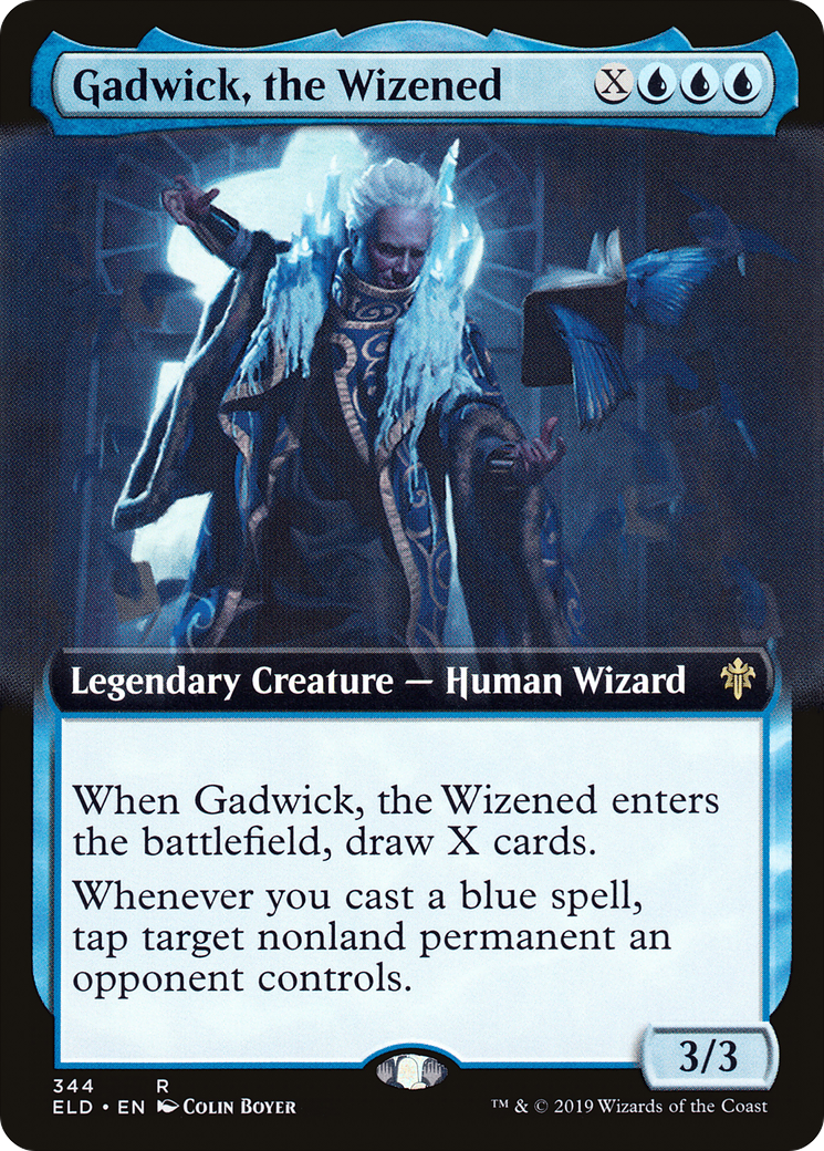 Gadwick, the Wizened (ELD-344) [Throne of Eldraine] (Extended Art) MTG Single Wizards of the Coast