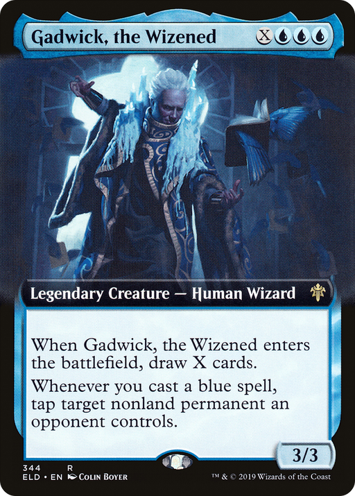 Gadwick, the Wizened (ELD-344) [Throne of Eldraine] (Extended Art) MTG Single Wizards of the Coast