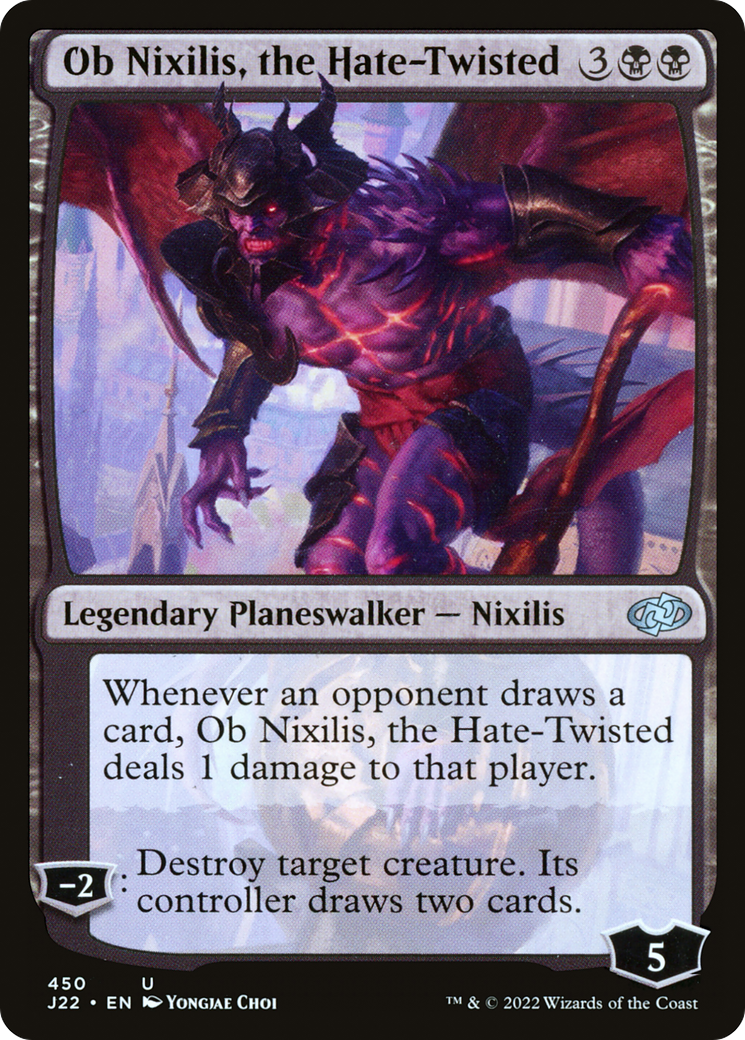 Ob Nixilis, the Hate-Twisted (J22-450) [Jumpstart 2022] MTG Single Wizards of the Coast