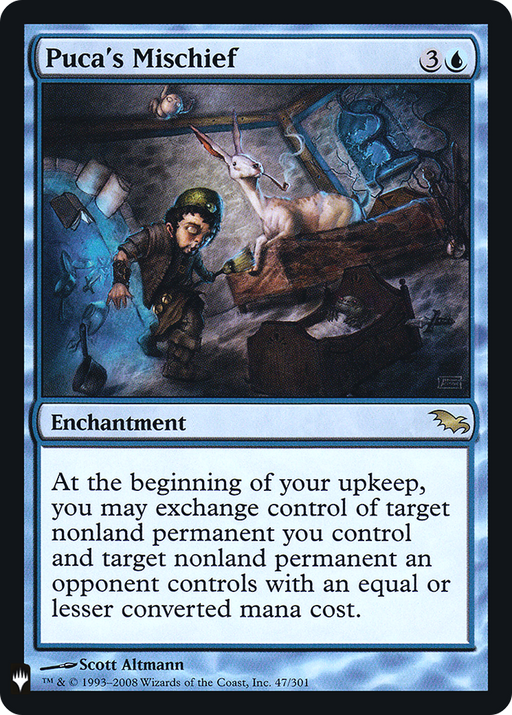 Puca's Mischief (LIST-047) [Mystery Booster] The List Foil MTG Single Wizards of the Coast