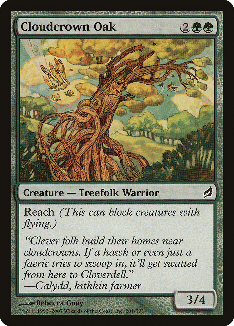 Cloudcrown Oak (LRW-201) [Lorwyn] Foil MTG Single Wizards of the Coast
