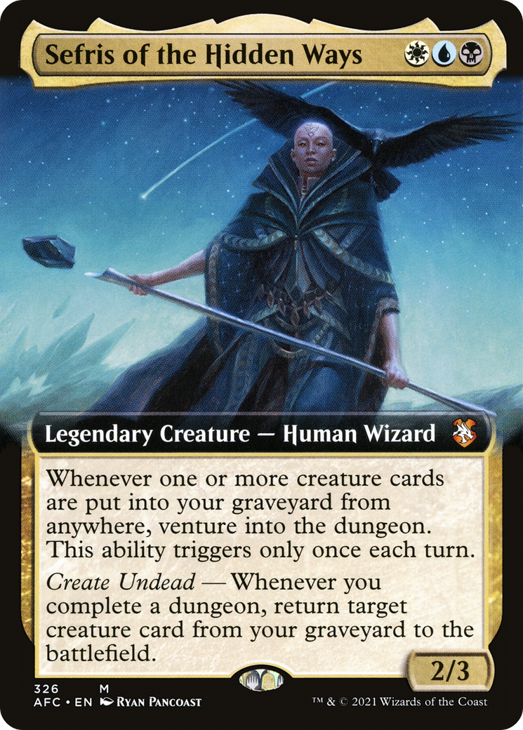 Sefris of the Hidden Ways (AFC-326) [Forgotten Realms Commander] (Extended Art) MTG Single Wizards of the Coast