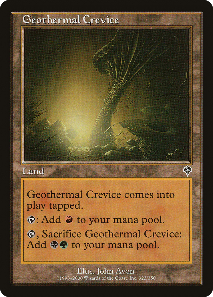 Geothermal Crevice (INV-323) [Invasion] MTG Single Wizards of the Coast