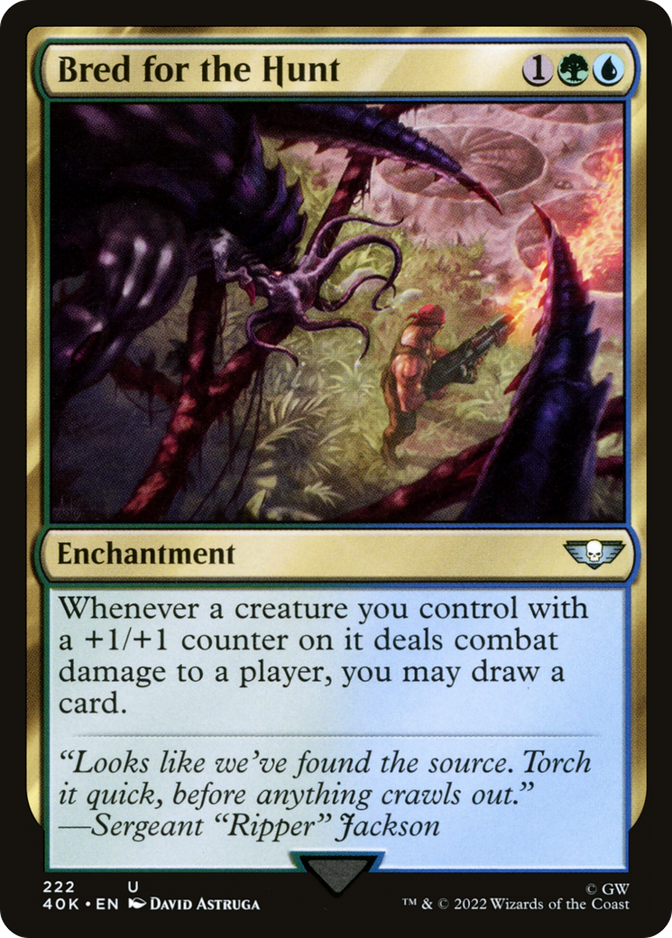 Bred for the Hunt (40K-222) [Warhammer 40,000 Commander] MTG Single Wizards of the Coast