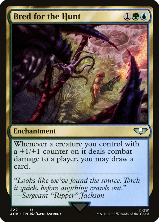 Bred for the Hunt (40K-222) [Warhammer 40,000 Commander] MTG Single Wizards of the Coast