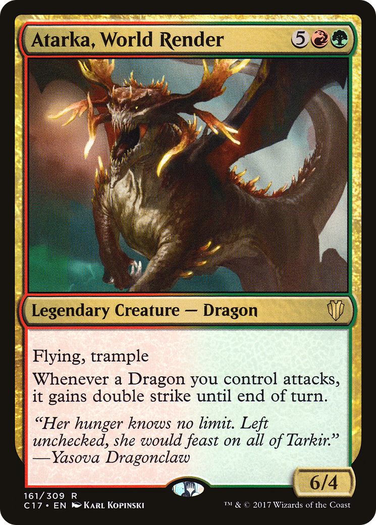 Atarka, World Render (C17-161) [Commander 2017] MTG Single Wizards of the Coast