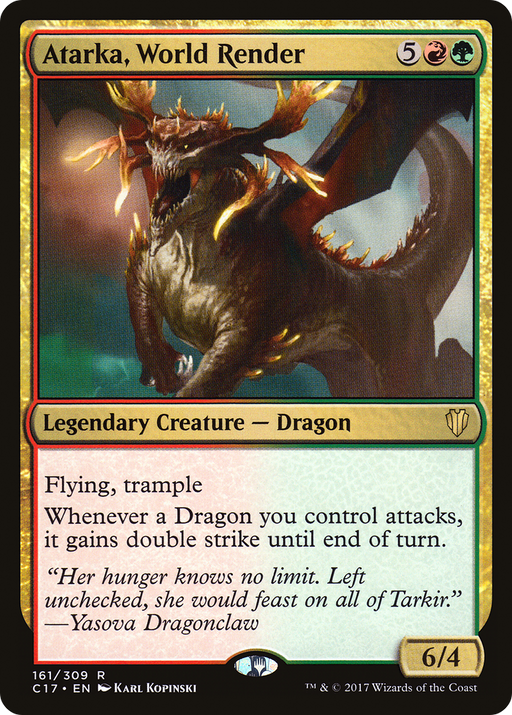 Atarka, World Render (C17-161) [Commander 2017] MTG Single Wizards of the Coast