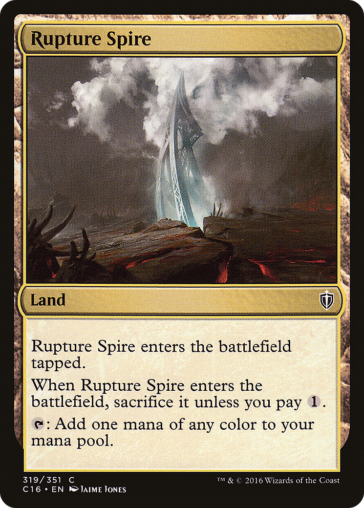 Rupture Spire (C16-319) [Commander 2016] MTG Single Wizards of the Coast