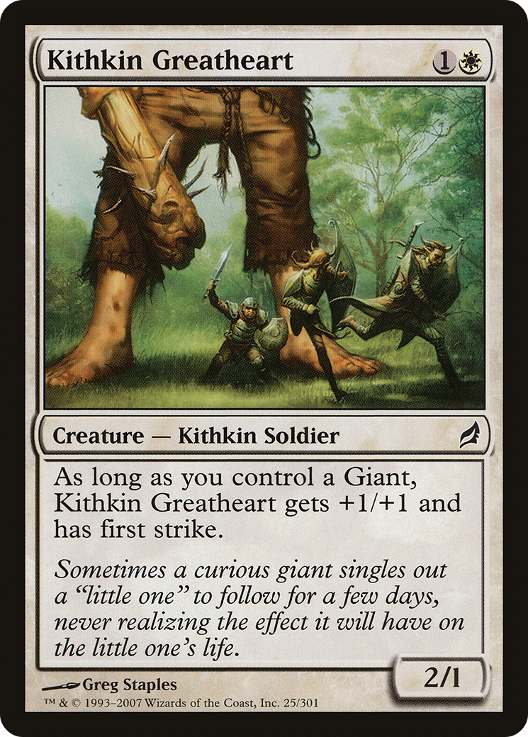 Kithkin Greatheart (LRW-025) [Lorwyn] Foil MTG Single Wizards of the Coast