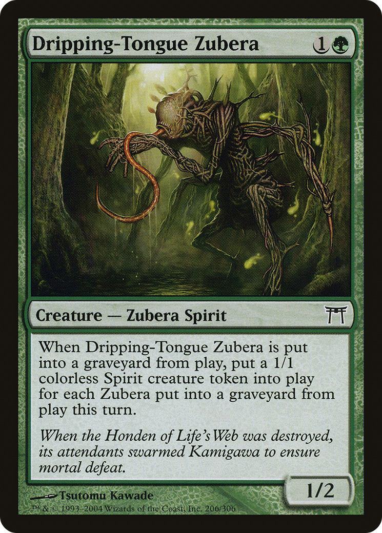 Dripping-Tongue Zubera (CHK-206) [Champions of Kamigawa] Foil MTG Single Wizards of the Coast