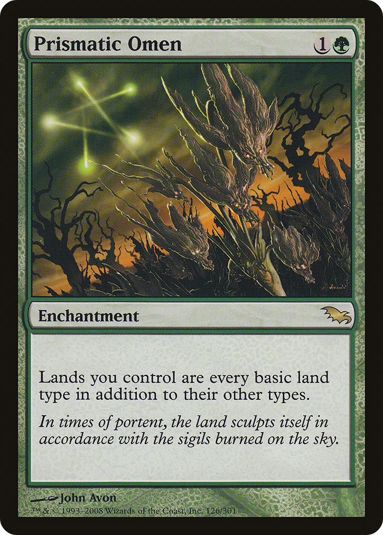 Prismatic Omen (SHM-) [Shadowmoor] Foil MTG Single Wizards of the Coast