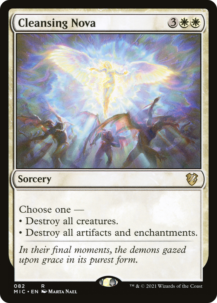 Cleansing Nova (MIC-082) [Midnight Hunt Commander] MTG Single Wizards of the Coast
