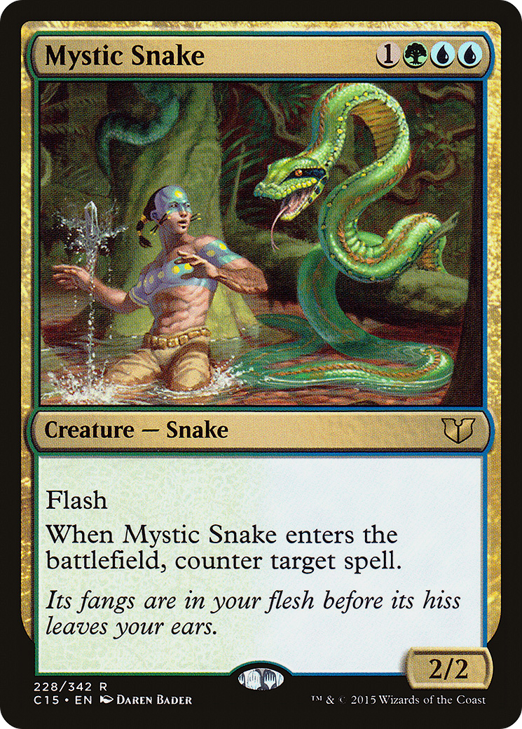 Mystic Snake (C15-228) [Commander 2015] MTG Single Wizards of the Coast