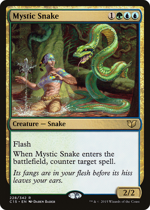 Mystic Snake (C15-228) [Commander 2015] MTG Single Wizards of the Coast
