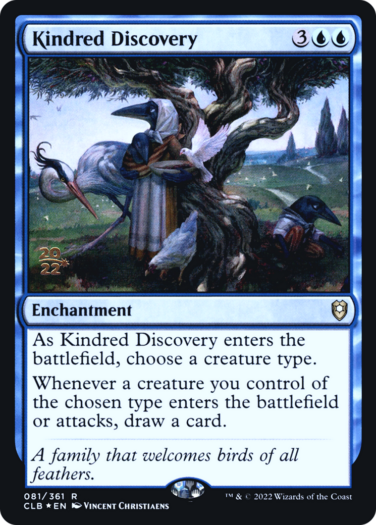 Kindred Discovery (PRE-081) [Battle for Baldur's Gate Promos] Foil MTG Single Wizards of the Coast