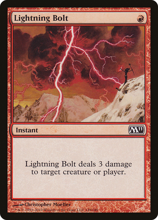Lightning Bolt (M11-149) [Magic 2011] Foil MTG Single Wizards of the Coast