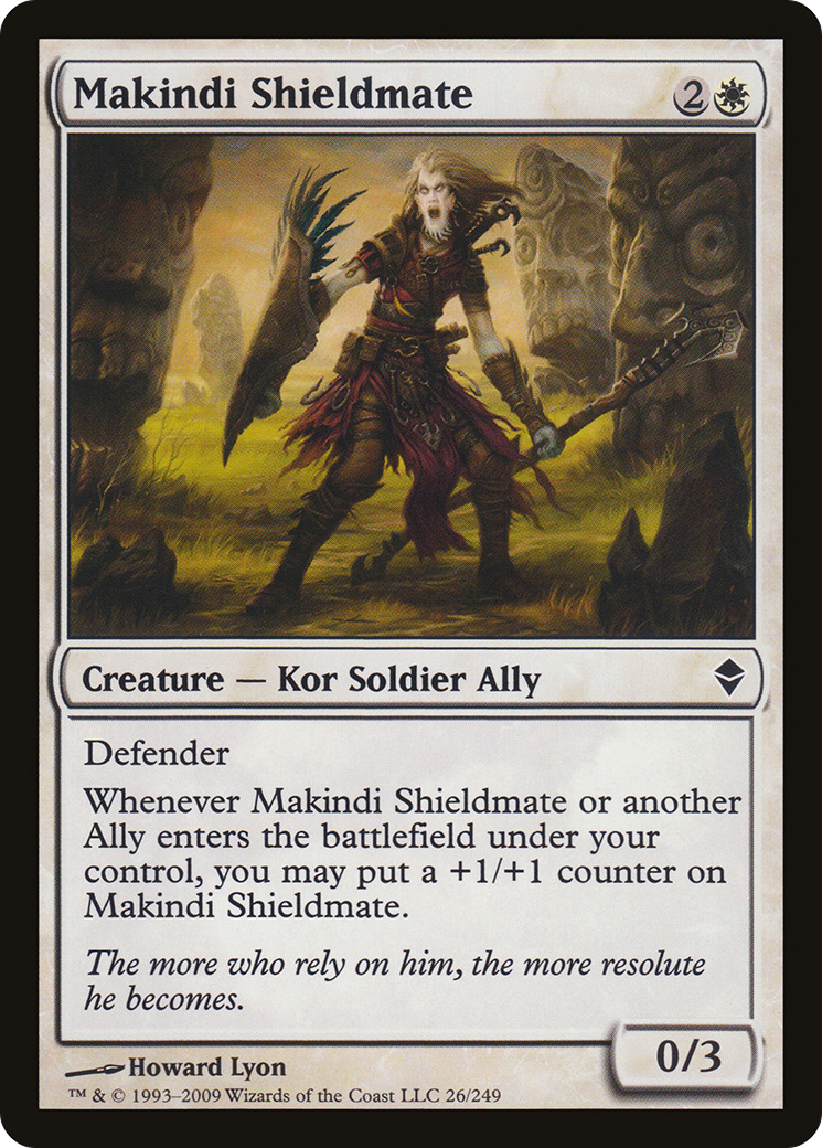 Makindi Shieldmate (ZEN-026) [Zendikar] MTG Single Wizards of the Coast