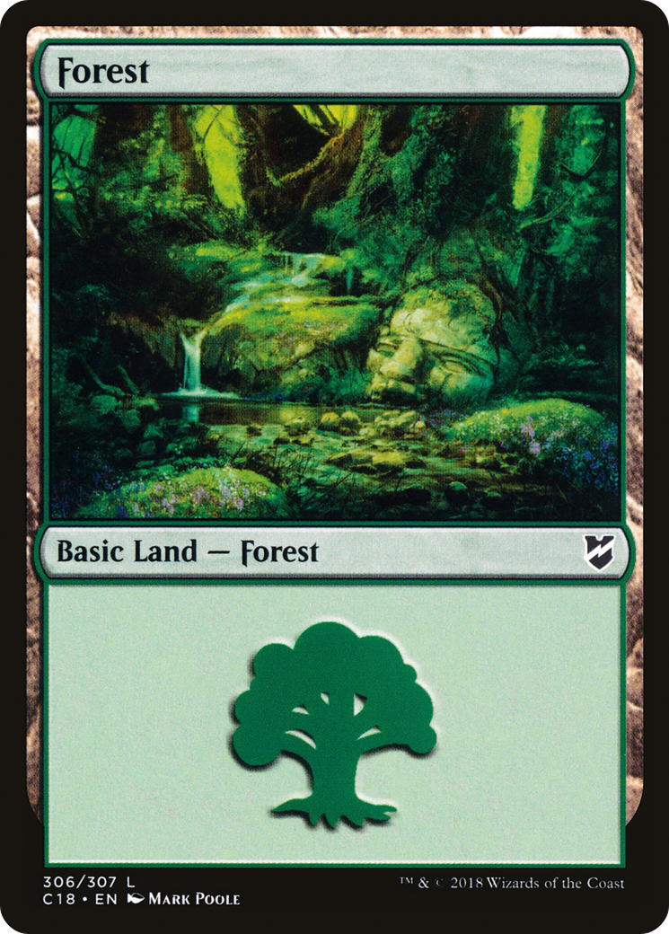 Forest (C18-306) [Commander 2018] MTG Single Wizards of the Coast