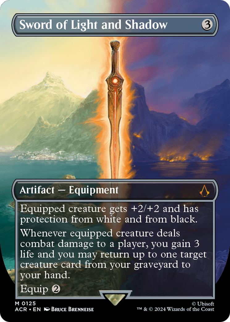 Sword of Light and Shadow (ACR-125) [Assassin's Creed] (Borderless) Foil MTG Single Wizards of the Coast