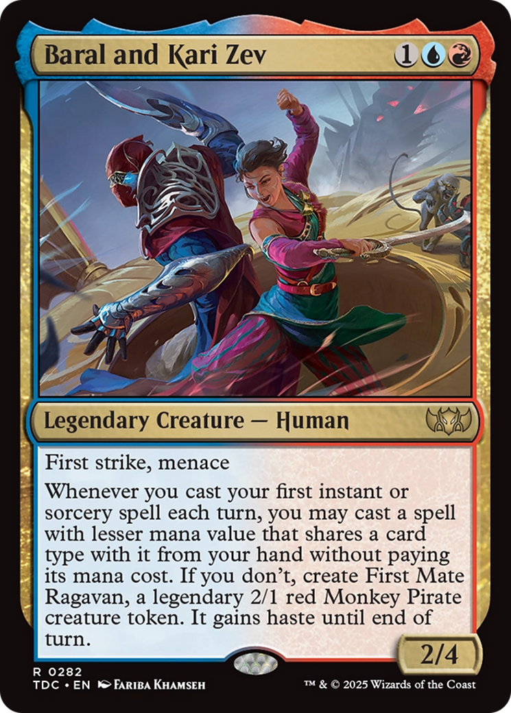Baral and Kari Zev (TDC-282) [Commander: Tarkir: Dragonstorm] MTG Single Wizards of the Coast